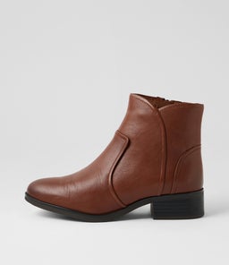 Eleanors Tan Leather Ankle Boots Eleanors Tan Leather Ankle Boots