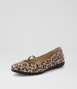 HILLIE SU TAN LEOPARD PATENT LEATHER