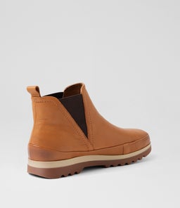 KUDDLE SU NEW TAN CHOC ELASTIC LEATHER