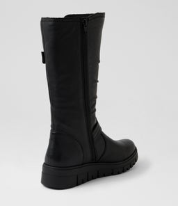 MARYBIE SU BLACK LEATHER