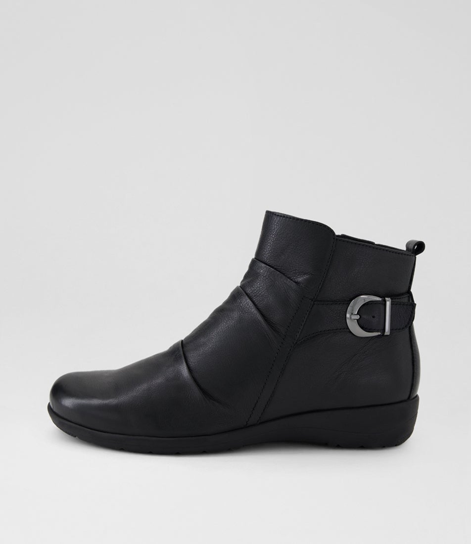 Pandoras D Black Leather Ankle Boots Pandoras D Black Leather Ankle Boots