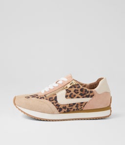 Vixons Light Taupe Leopard Multi Sneakers Vixons Light Taupe Leopard Multi Sneakers