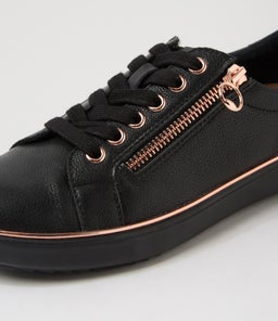 LINCON D SU BLACK ROSE GOLD LEATHER