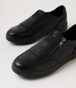 ZILLI SU BLACK LEATHER