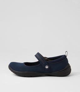 Selinne Navy Knit Flat Shoes Selinne Navy Knit Flat Shoes