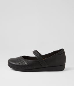 BECKETTS D SU BLACK LEATHER ELASTIC