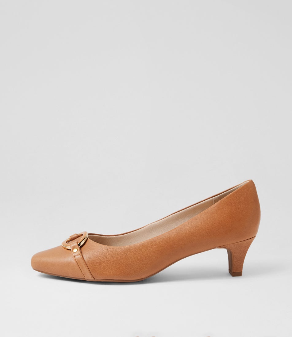 Laynes Dark Tan Leather Heels Laynes Dark Tan Leather Heels