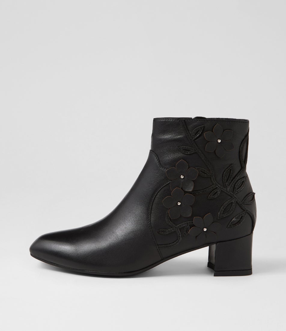 Madelines Black Multi Ankle Boots Madelines Black Multi Ankle Boots