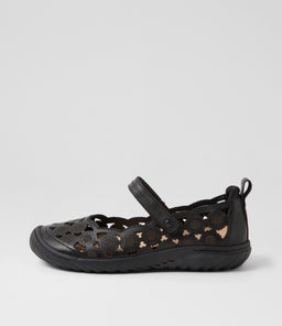 Tadaa Black Leather Flat Shoes Tadaa Black Leather Flat Shoes