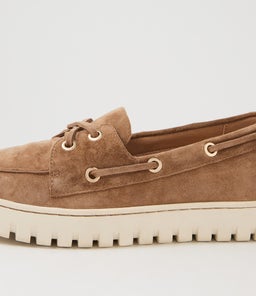 TASSINS SU LT CHOC OFF WHITE SOLE SUEDE