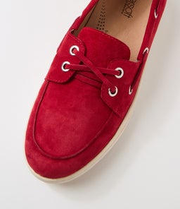 TASSINS SU DK RED OFF WHITE SOLE SUEDE