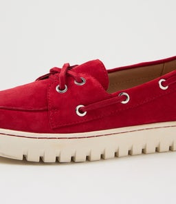 TASSINS SU DK RED OFF WHITE SOLE SUEDE
