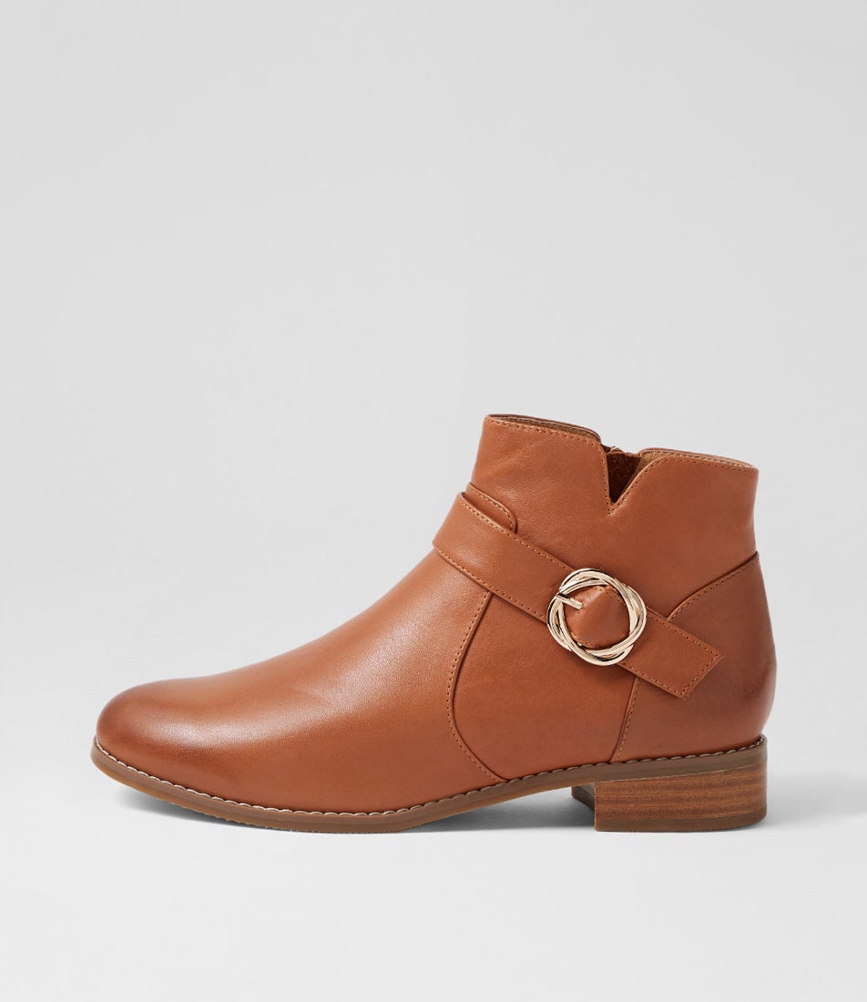 Barleys Dark Rum Leather Ankle Boots Barleys Dark Rum Leather Ankle Boots