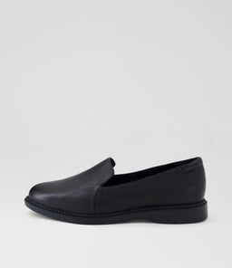Ericas D Black Leather Flat Shoes Ericas D Black Leather Flat Shoes