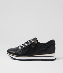 Nanettes Black White Leather Sneakers Nanettes Black White Leather Sneakers
