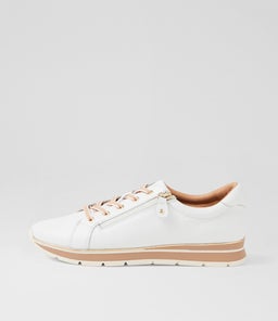 Nanettes White Leather Sneakers Nanettes White Leather Sneakers