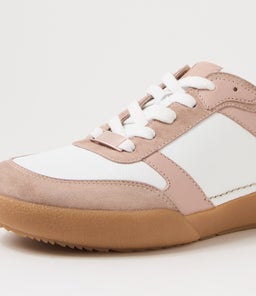 YASMINAS SU LT MUSK WHITE SUEDE LEATHER
