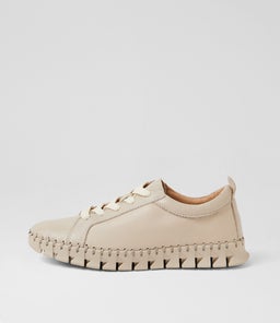 Bazie Almond Leather Sneakers Bazie Almond Leather Sneakers