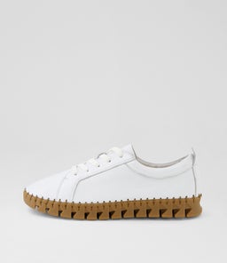 Bazie White Gum Leather Sneakers Bazie White Gum Leather Sneakers