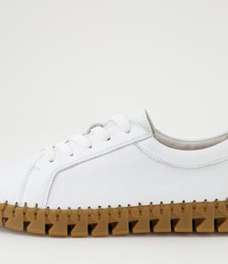 BAZIE SU WHITE GUM SOLE LEATHER