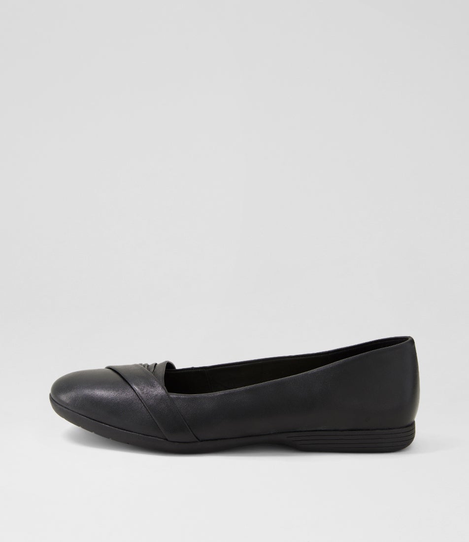Belindas Black Leather Ballet Flats Belindas Black Leather Ballet Flats