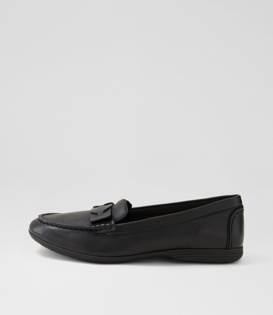 Billaie Black Leather Loafers