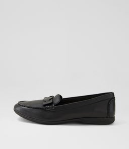 Billaie Black Leather Loafers Billaie Black Leather Loafers