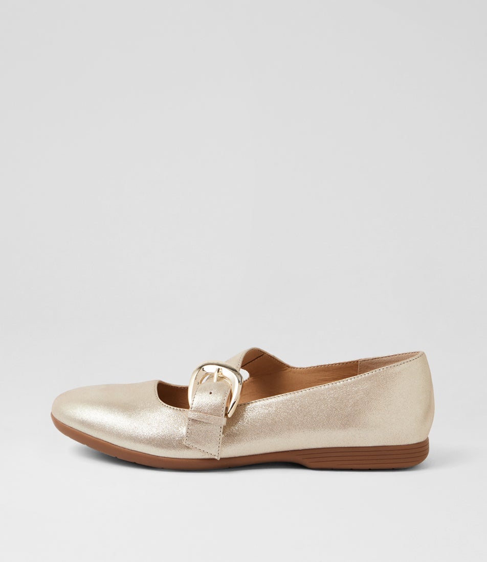 Briells Champagne Shimmer Suede Mary Janes Briells Champagne Shimmer Suede Mary Janes