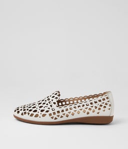 Hadelys White Leather Loafers Hadelys White Leather Loafers