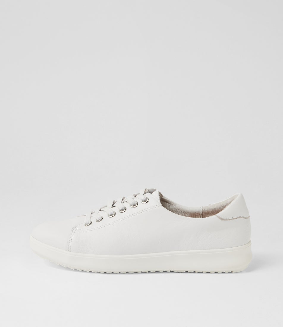 Leahi White Leather Sneakers Leahi White Leather Sneakers