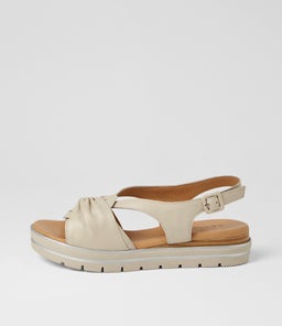 Alexin Ivory Leather Sandals Alexin Ivory Leather Sandals