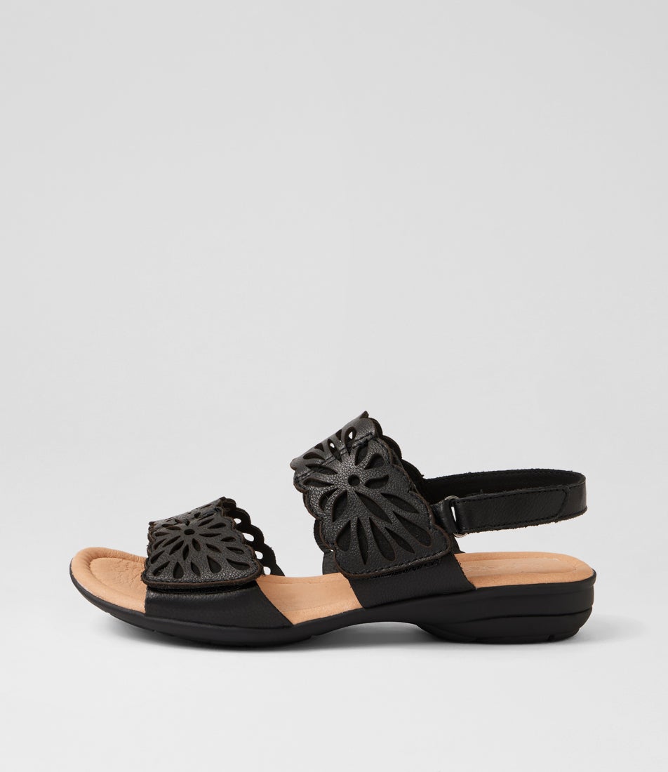 Beckhams Black Leather Sandals Beckhams Black Leather Sandals