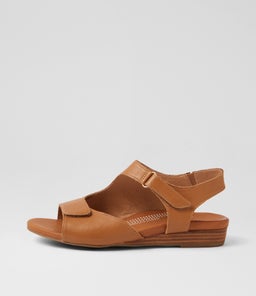 Jarrine Dark Tan Leather Sandals Jarrine Dark Tan Leather Sandals