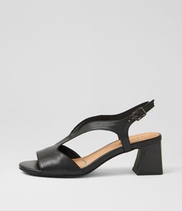 Jessia Black Leather Sandals Jessia Black Leather Sandals