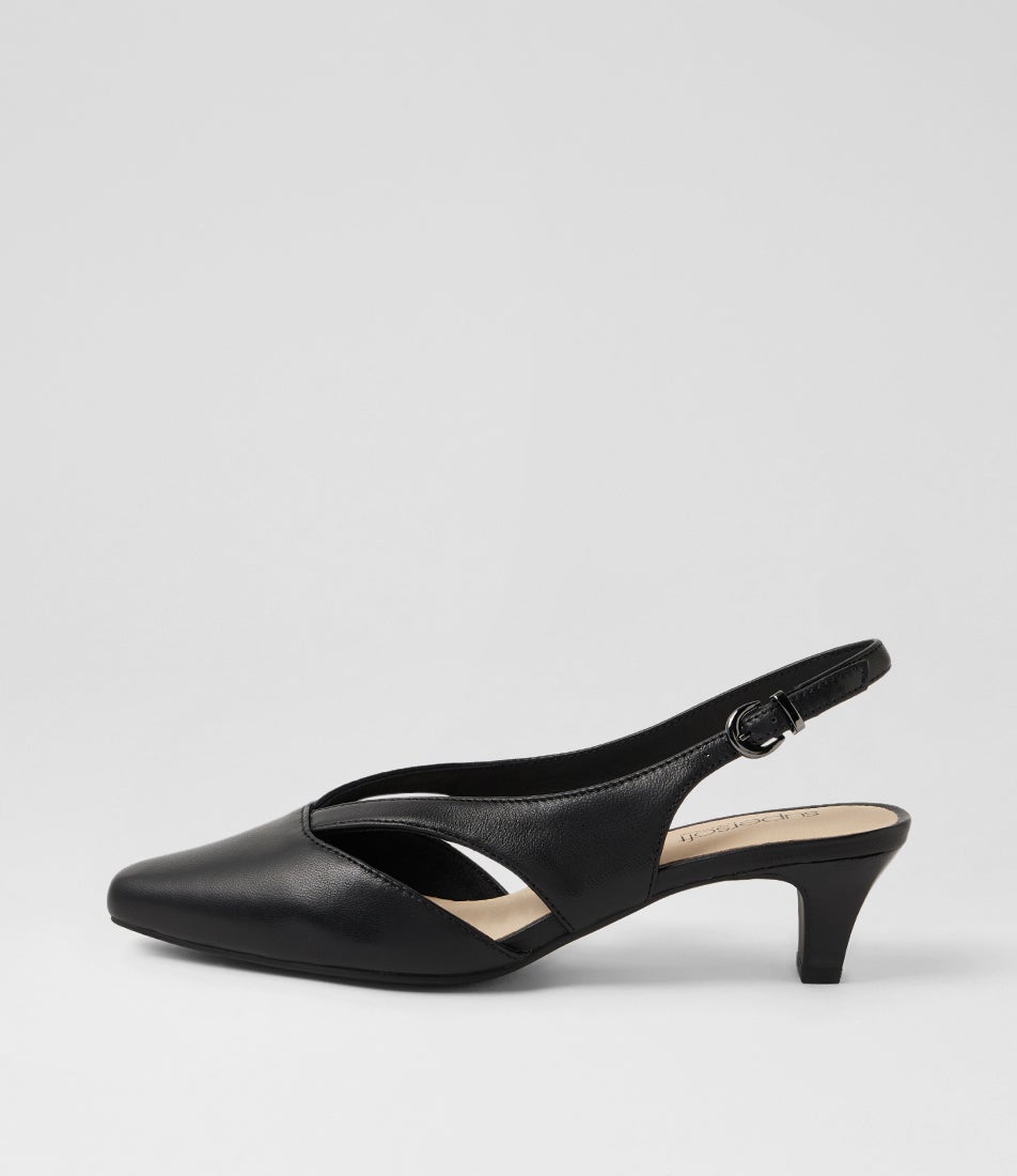 Liliosa Black Leather Heels Liliosa Black Leather Heels