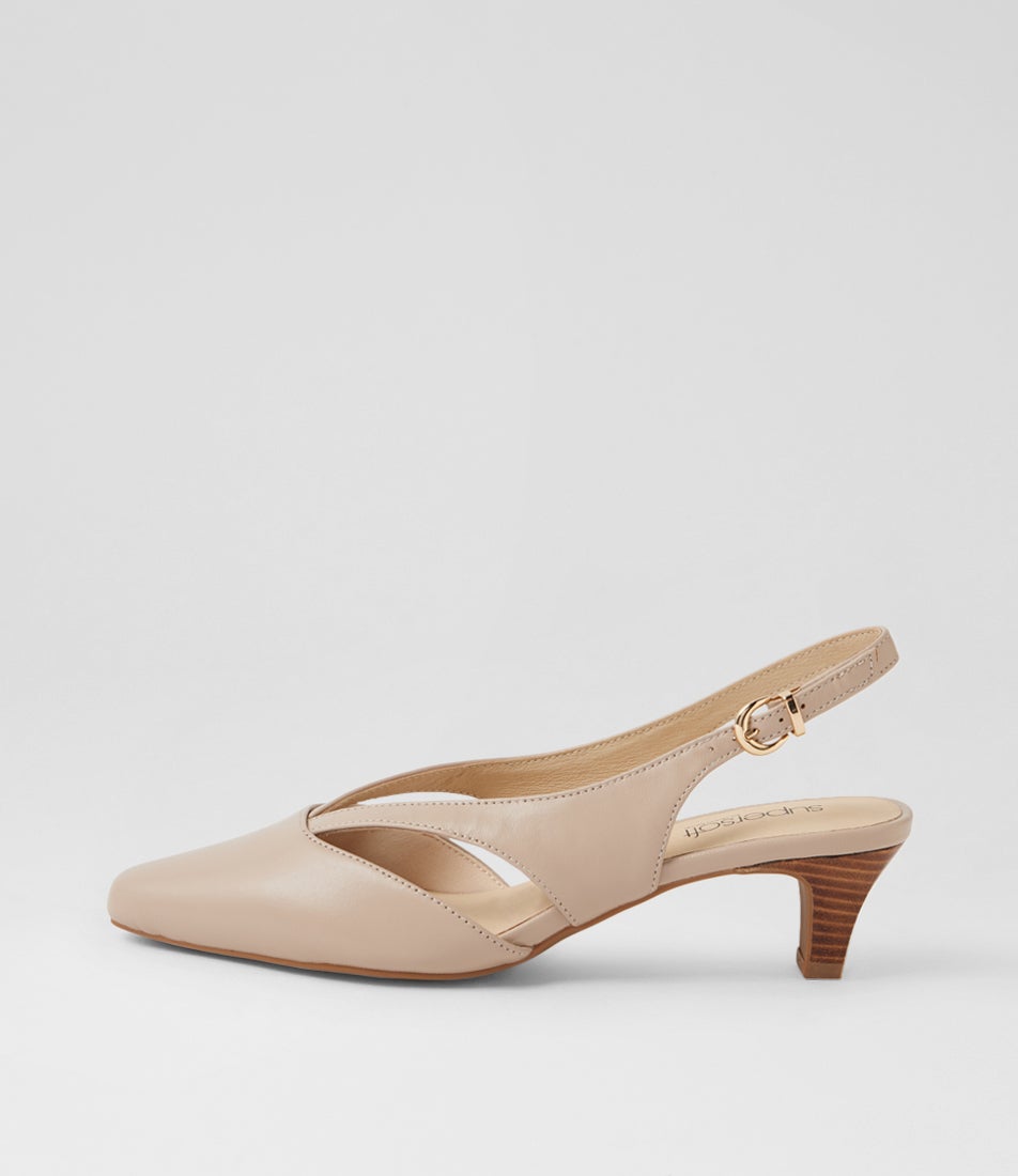 Liliosa Oatmilk Leather Heels Liliosa Oatmilk Leather Heels
