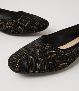 URSO D SU BLACK BLACK DOT LEATHER