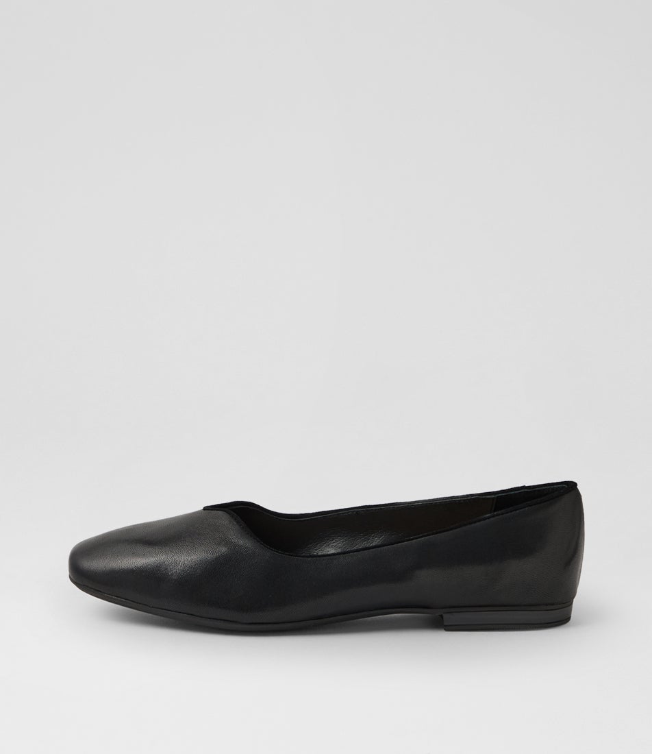 Urso D Black Leather Ballet Flats Urso D Black Leather Ballet Flats