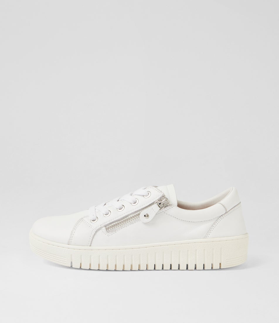 Harlis White Leather Sneakers Harlis White Leather Sneakers