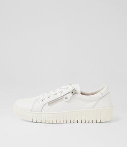 Harlis White Leather Sneakers Harlis White Leather Sneakers