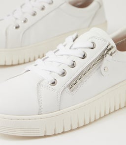 HARLIS SU WHITE WHITE SOLE LEATHER