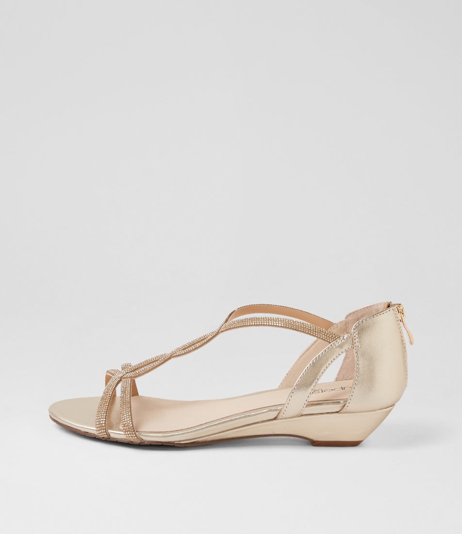 Brisa Platinum Leather Sandals Brisa Platinum Leather Sandals