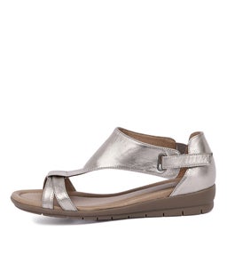 FLITTER PEWTER METALLIC LEATHER