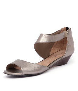 BRAYDEE PEWTER METALLIC LEATHER