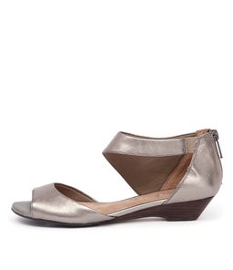 BRAYDEE PEWTER METALLIC LEATHER