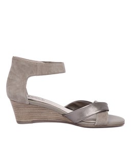 KAZI2 OATMEAL PEWTER SUEDE LEATHER