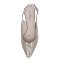 LINDEN SU FAWN PATENT LEATHER
