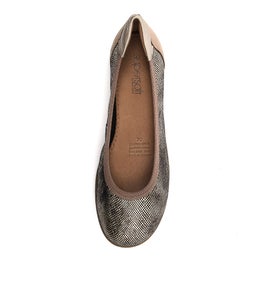 FALLS SU OATMEAL GOLD SNAKE LEATHER