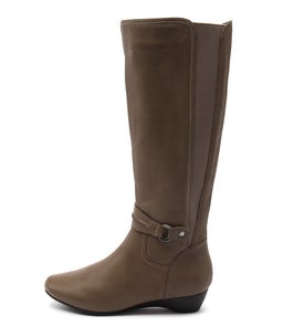 DELPHENE TAUPE LEATHER