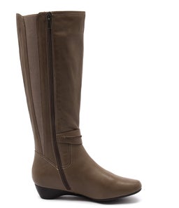 DELPHENE TAUPE LEATHER